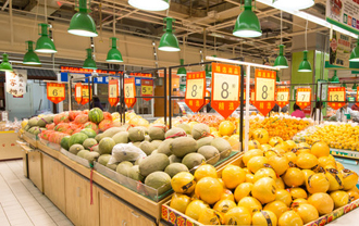 生鲜区照明灯对超市营业的影响