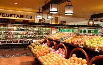 生鲜区照明灯对超市的影响